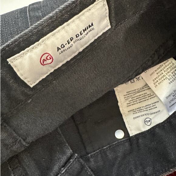 AG Black Alexxis Boot High Rise Vintage Boot Jeans Raw Hem 31 - Picture 10 of 16